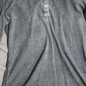 Gray Long-Sleeve Shirt